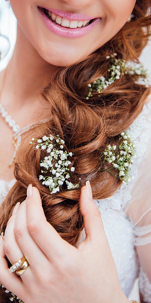 Woman with Flowers in her Hair Woman with Flowers in her Hair